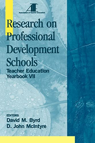 Imagen de archivo de Research on Professional Development Schools: Teacher Education Yearbook VII a la venta por HPB-Ruby