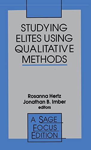 Stock image for Studying Elites Using Qualitative Methods for sale by Ria Christie Collections