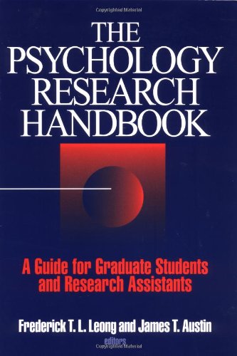 Imagen de archivo de The Psychology Research Handbook: A Guide for Graduate Students and Research Assistants a la venta por Anybook.com