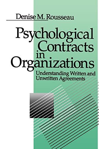 Stock image for Psychological Contracts in Organizations: Understanding Written and Unwritten Agreements for sale by HPB-Red