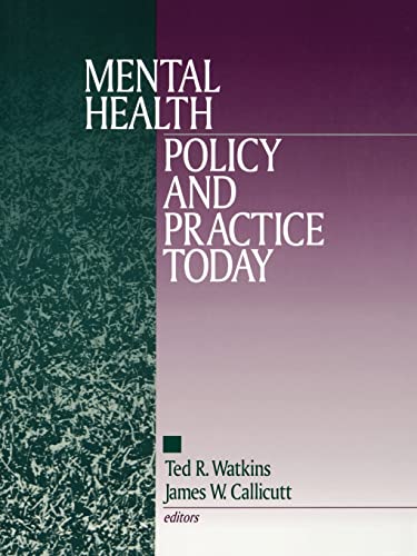 9780803971394: Mental Health Policy and Practice Today (Perspectives on Psychotherapy)