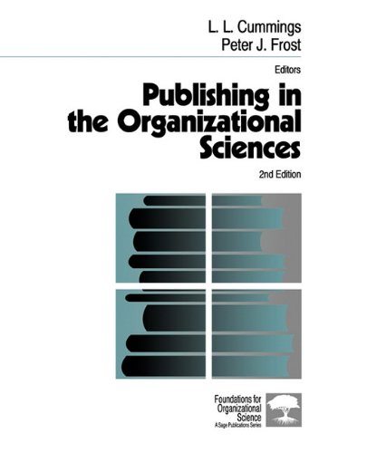 Beispielbild fr Publishing in the Organizational Sciences zum Verkauf von Better World Books