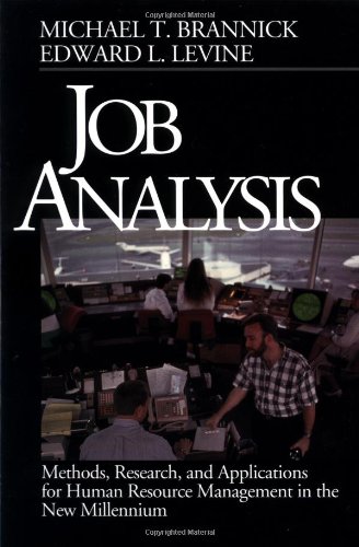 Imagen de archivo de Job Analysis : Methods, Research, and Applications for Human Resource Management in the New Millennium a la venta por Better World Books