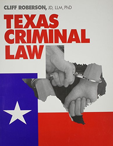 Stock image for Texas Criminal Law for sale by HPB-Red
