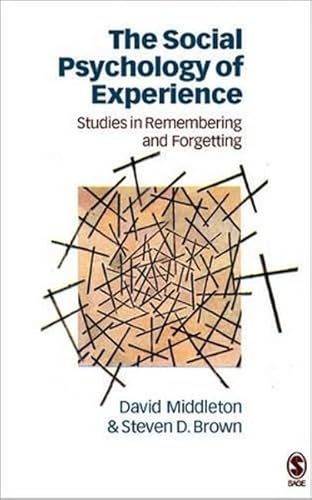 Stock image for Social Psychology Of Experience: Studies In Remembering And Forgetting for sale by Revaluation Books