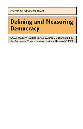 9780803977891: Defining and Measuring Democracy