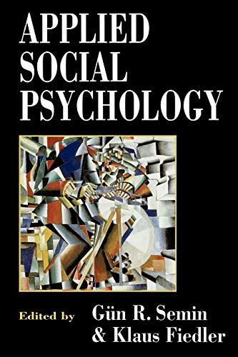 Stock image for Applied Social Psychology for sale by RIVERLEE BOOKS