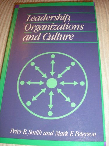 9780803980846: Leadership, Organizations and Culture: An Event Management Model