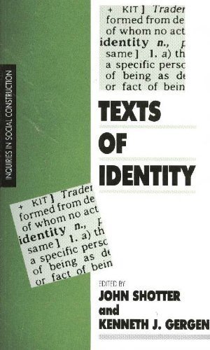 Beispielbild fr Texts of Identity: No 2 (Inquiries in Social Construction Series) zum Verkauf von WorldofBooks