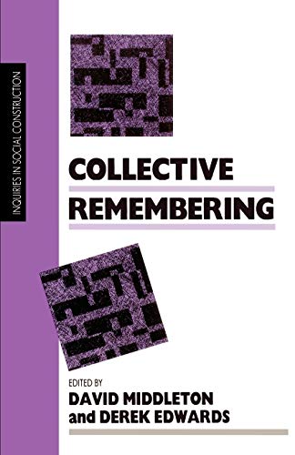 Beispielbild fr Collective Remembering zum Verkauf von Better World Books