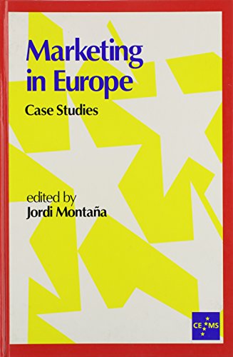 9780803989559: Marketing in Europe: Case Studies (European Management series)