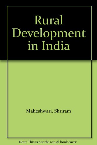 Beispielbild fr Rural Development in India: A Public Policy Approach zum Verkauf von Anybook.com