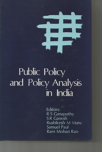 9780803994966: Public Policy and Policy Analysis in India