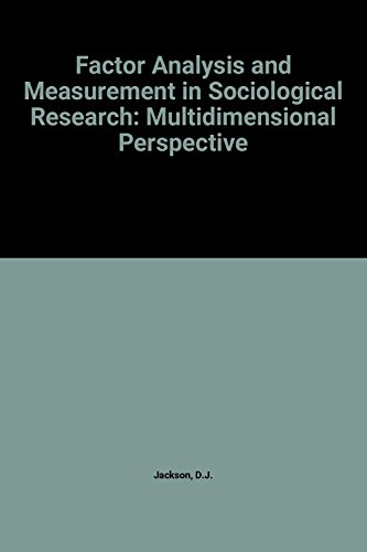 9780803998148: Factor Analysis and Measurement in Sociological Research: Multidimensional Perspective