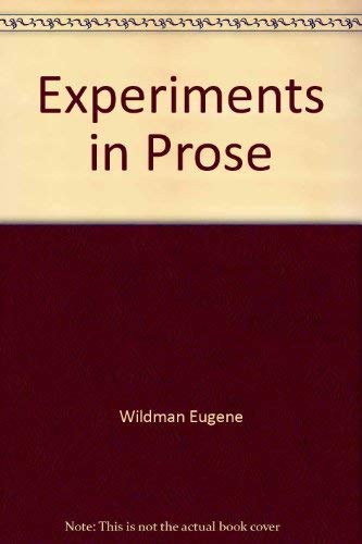 Stock image for Experiments in Prose for sale by Solr Books