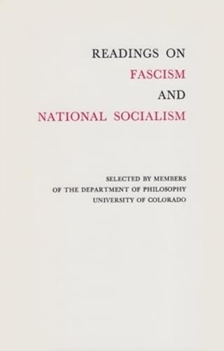 Stock image for Readings on Fascism and National Socialism for sale by ThriftBooks-Atlanta