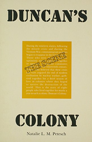 Stock image for Duncan's Colony for sale by POQUETTE'S BOOKS