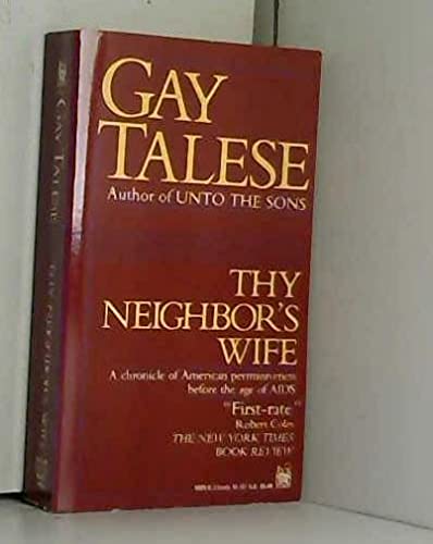 Imagen de archivo de Thy Neighbor's Wife a la venta por ThriftBooks-Dallas