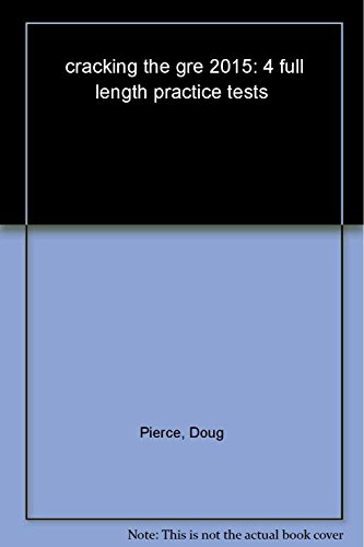 Stock image for Cracking the GRE with 4 Practice Tests, 2015 Edition for sale by Better World Books: West