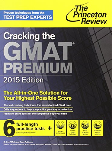 Imagen de archivo de Cracking the GMAT Premium Edition a la venta por ThriftBooks-Dallas