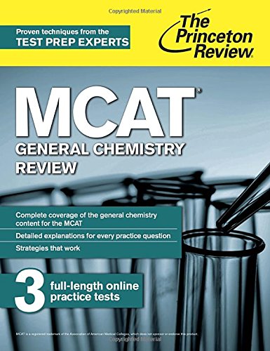 9780804125062: The Princeton Review MCAT General Chemistry Review 2015