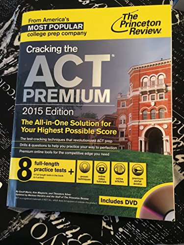 Imagen de archivo de Cracking the ACT Premium Edition with 8 Practice Tests and DVD, 2015 a la venta por ThriftBooks-Dallas