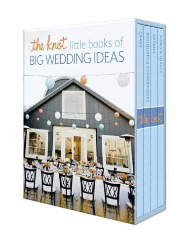 Stock image for The Knot Little Books of Big Wedding Ideas: Cakes; Bouquets & Centerpieces; Vows & Toasts; and Details for sale by ICTBooks