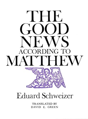Beispielbild fr The Good News According to Matthew zum Verkauf von Better World Books