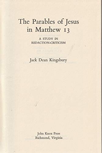 9780804203807: Title: The Parables of Jesus in Matthew 13 A Study in Red