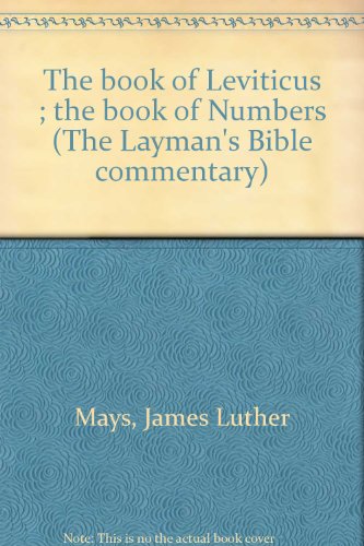 Stock image for The book of Leviticus ; the book of Numbers (The Layman's Bible commentary) for sale by Better World Books