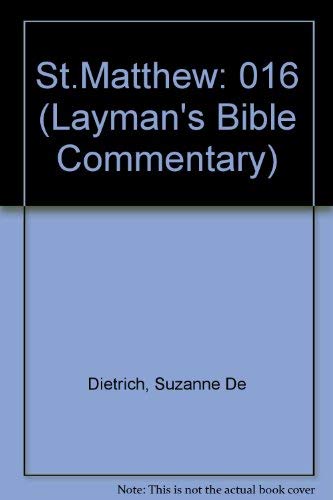 9780804230766: St.Matthew (Layman's Bible Commentary)