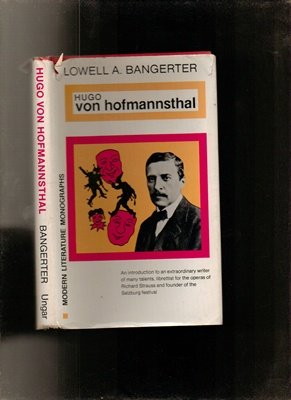 Beispielbild fr Hugo Von Hofmannsthal (Modern Literature Monographs) zum Verkauf von Anybook.com