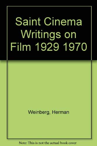 9780804429719: Saint cinema: Writings on film, 1929-1970