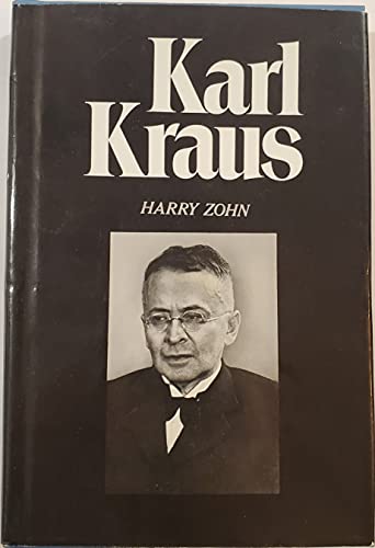 Imagen de archivo de Karl Kraus a la venta por HPB-Movies