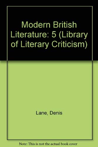 Stock image for A Library of Literary Criticism: Modern British Literature Volume V Second Supplement for sale by Robinson Street Books, IOBA