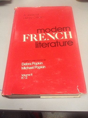 9780804432566: Modern French literature (A Library of literary criticism)