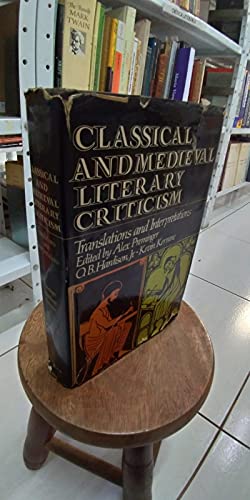 Stock image for Classical and Medieval Literary Criticism: Translations and Interpretations for sale by Books From California
