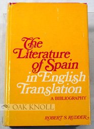 Stock image for The Literature of Spain in English Translation: A Bibliography for sale by ThriftBooks-Atlanta