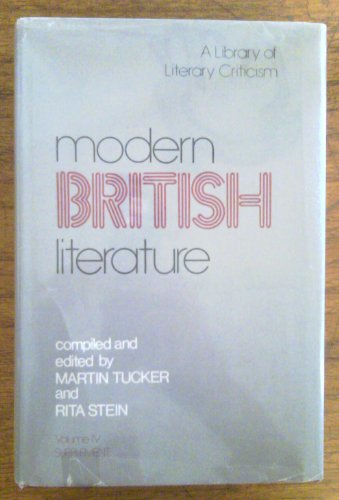 Imagen de archivo de Modern British Literature a la venta por Better World Books