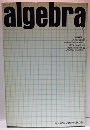Stock image for Algebra. Volume 1 for sale by Better World Books