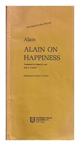 Stock image for Alain on Happiness for sale by Grey Matter Books