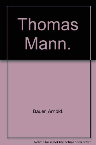 Beispielbild fr Thomas Mann zum Verkauf von Better World Books