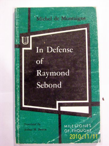 9780804465199: In Defense of Raymon Sebond