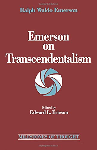 Stock image for Emerson on Transcendentalism 0000 Milestones of Thought for sale by PBShop.store US