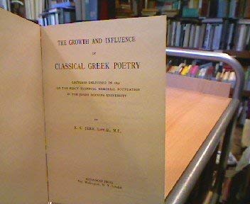 9780804607100: Growth and Influence of Classical Greek Poetry