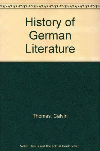 Stock image for A History of German Literature for sale by A.C. Daniel's Collectable Books