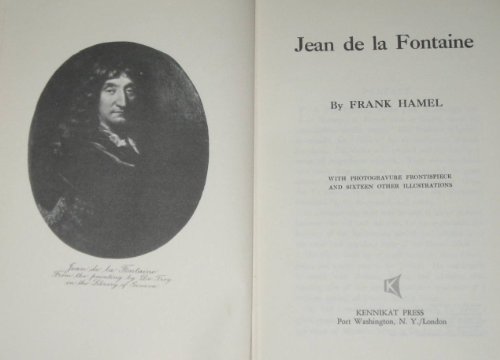 Beispielbild fr Jean De LA Fontaine zum Verkauf von Works on Paper