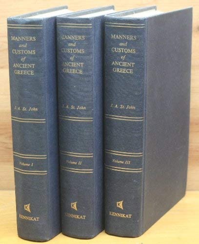 Beispielbild fr The History of the Manners and Customs of Ancient Greece Vol. 3 only zum Verkauf von George Kent, Bookseller