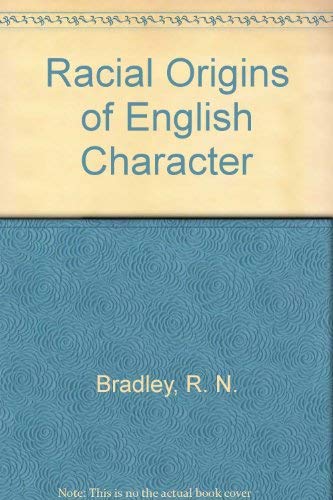 Stock image for Racial Origins of English Character for sale by Popeks Used and Rare Books, IOBA