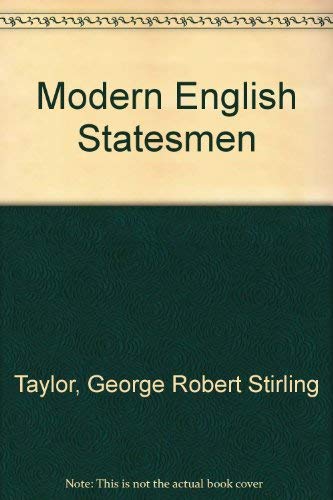 9780804612531: Modern English Statesmen